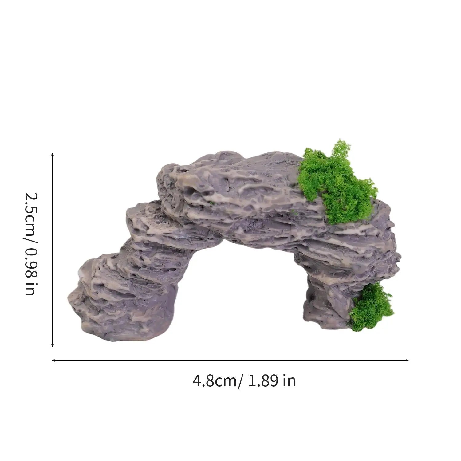 Miniature Mountain Fake Stone Resin Rockery for Fish Tank