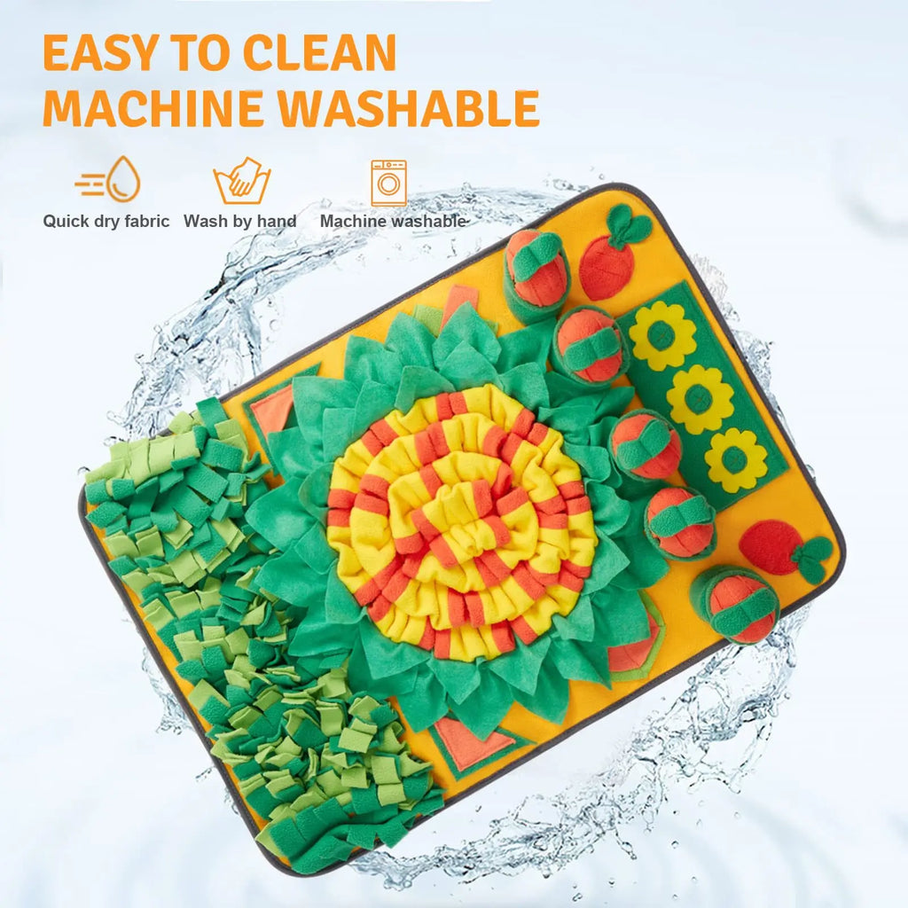 Dog Sniffing Mat Polar Fleece Slow Feeding Foraging Training Pad for Dogs Encourages Natural Foraging Reduces Stress and Anxiety