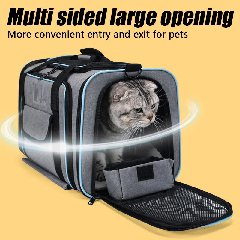 1PC Expandable Pet Carrier Portable Shoulder Bag and Car Carrier