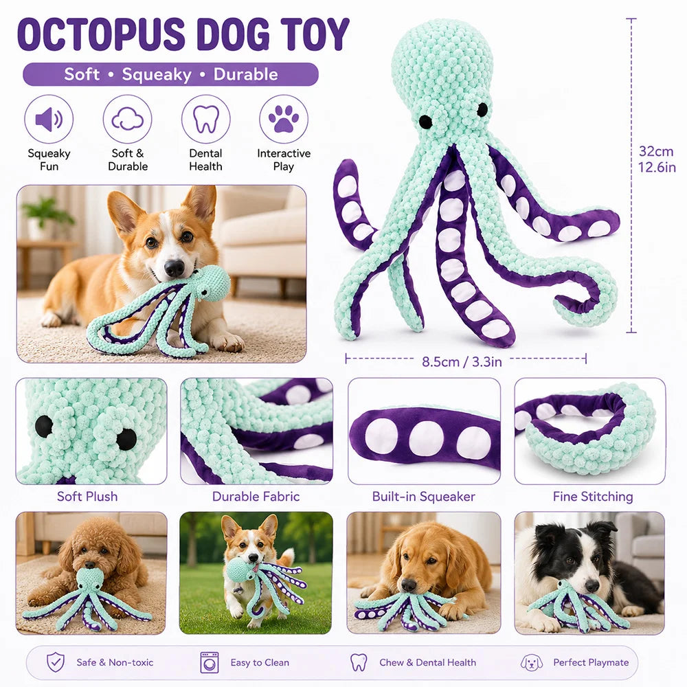 Pet Plush Toy with Squeaker