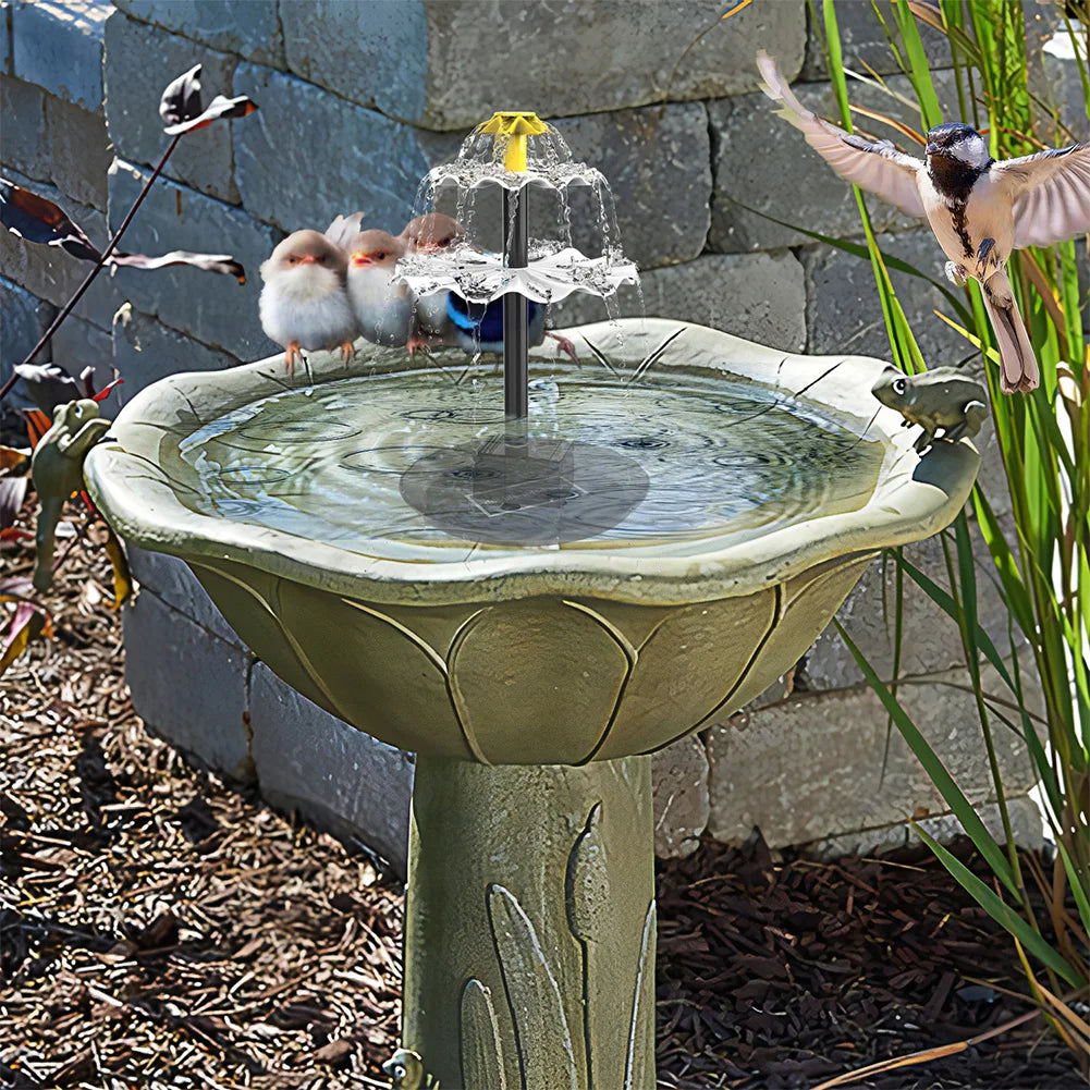 3 Tiered Solar Bird Bath Pump and Fountain