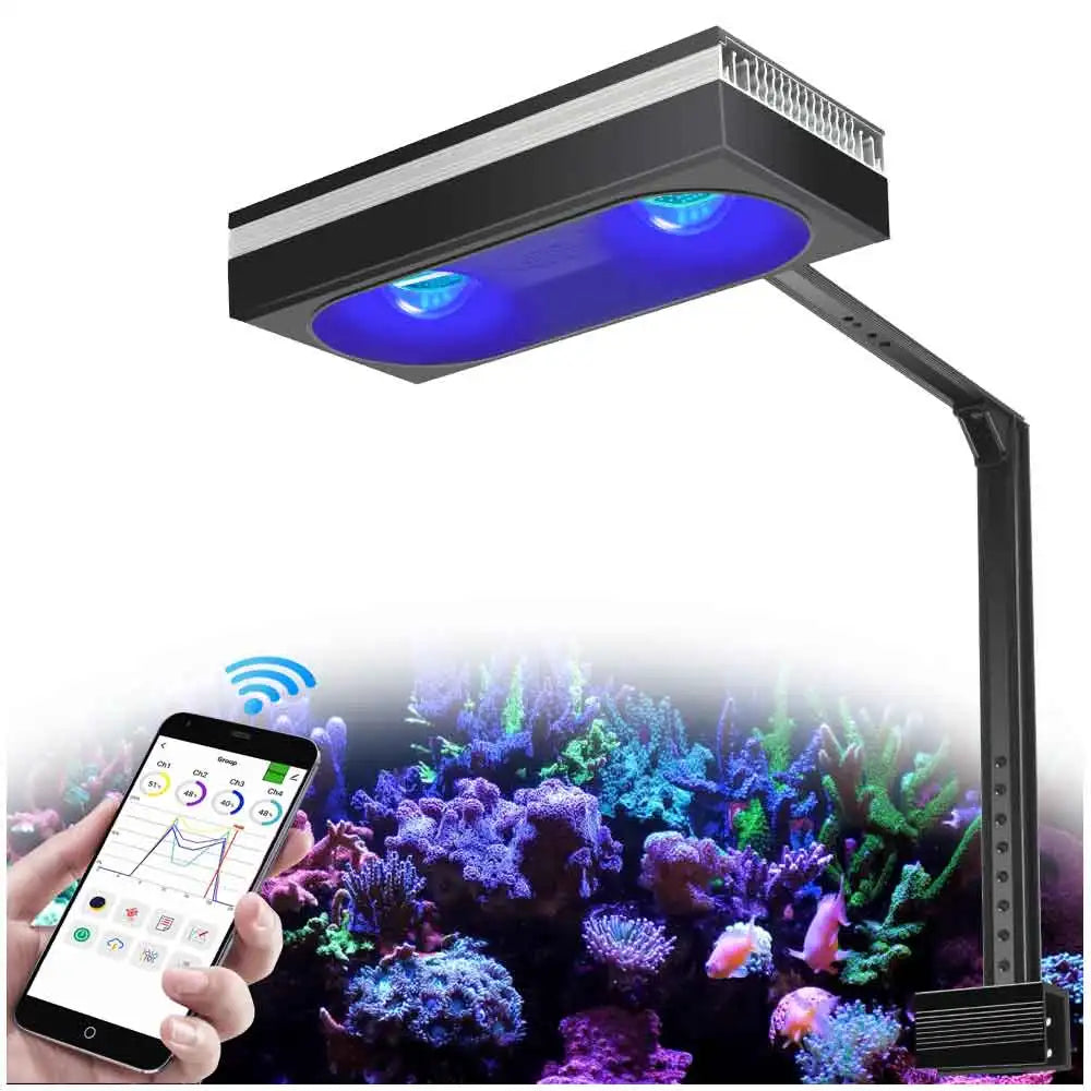RL90/RL180 WiFi Saltwater Aquarium LED Lamp for Reef Coral SPS/LPS Marine Aquarium Tank