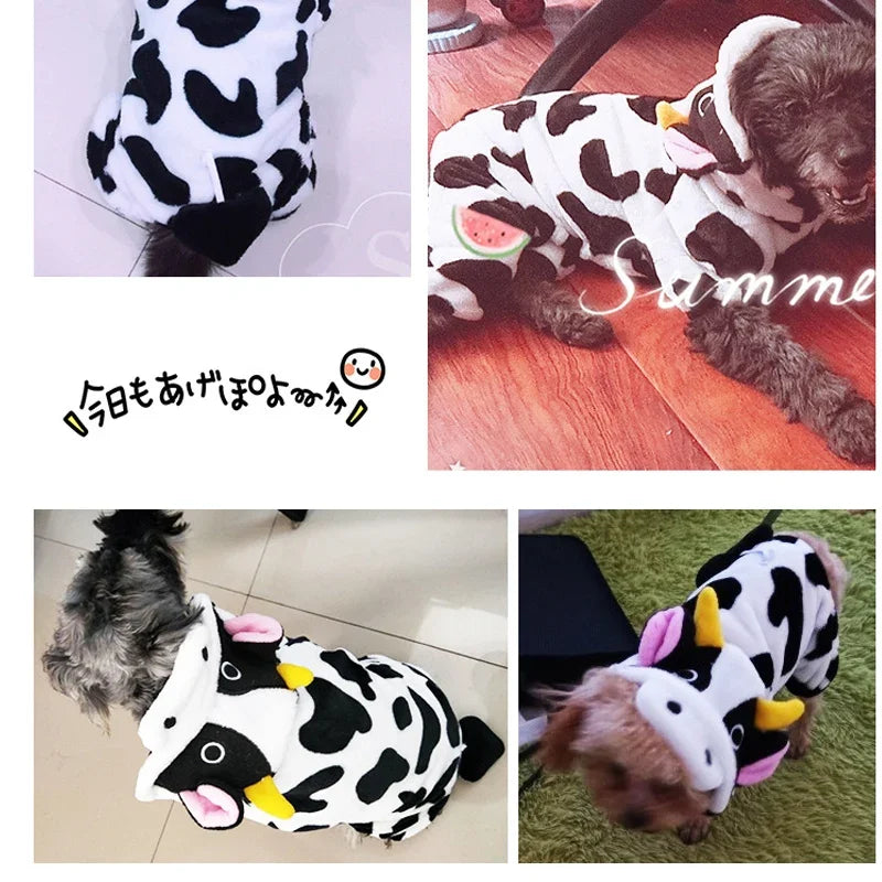 Soft Warm Fleece Pet Jumpsuit Hoodie