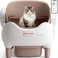 Self Cleaning Automatic Cat Litter Box with APP Control, Odor-Free  Large Waste Bin, Open-Top