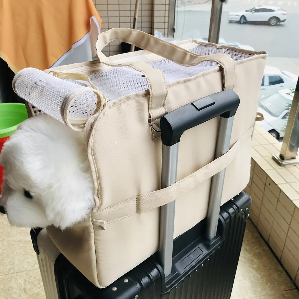 Portable Dog Cat Carrier and Outdoor Travel Bag