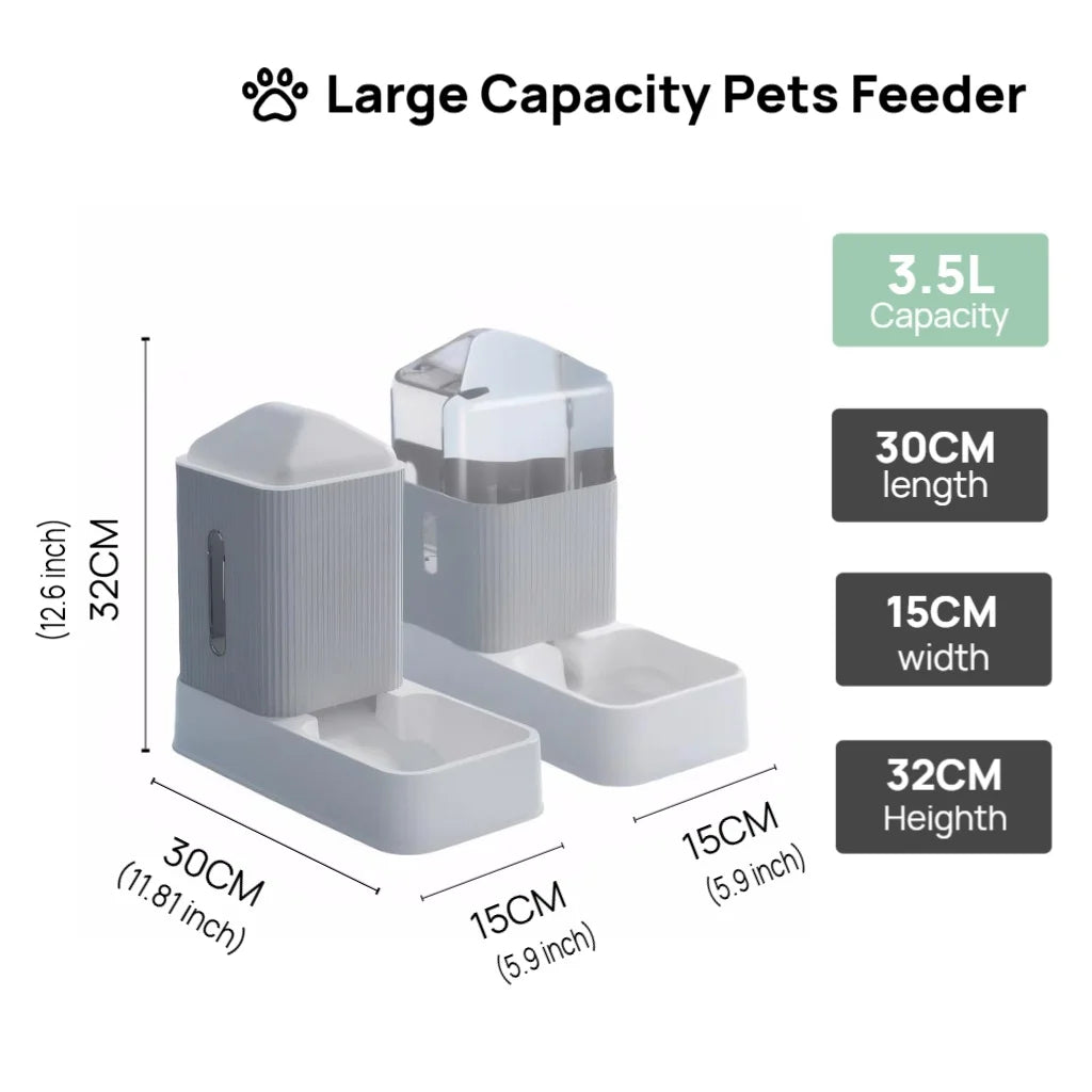 3.5L Large Capacity Automatic Feeder And Water Dispenser