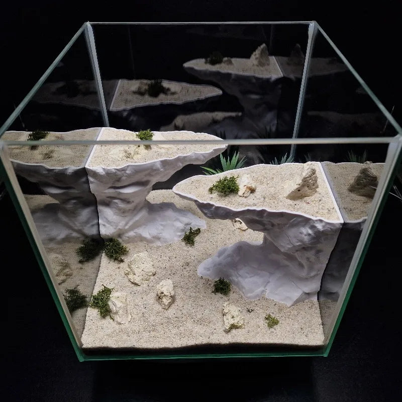 3D Printed Fish Tank Shelter & Cliff Hiding Cave for Fish or Reptiles