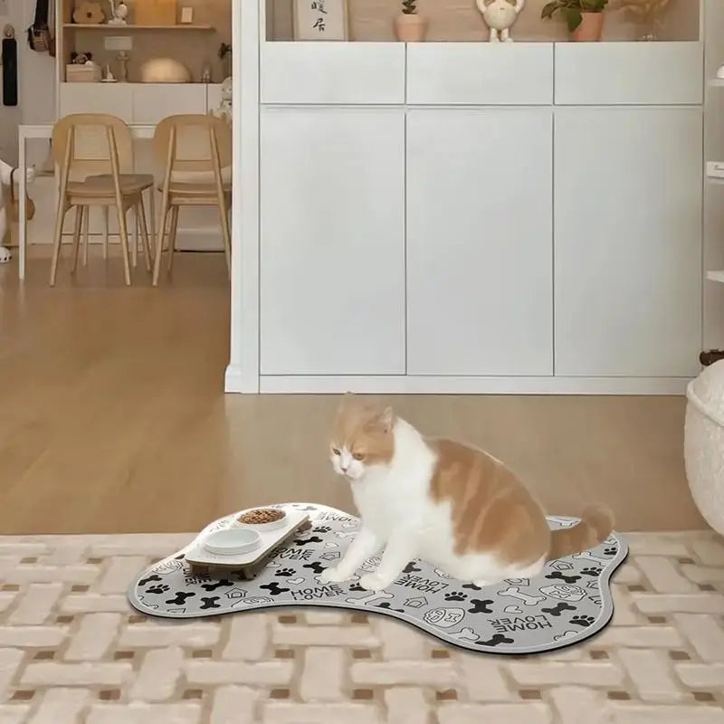 Absorbent Pet Feeding Mat Non-Slip Mat  Quick-Dry Water Dispenser Mat