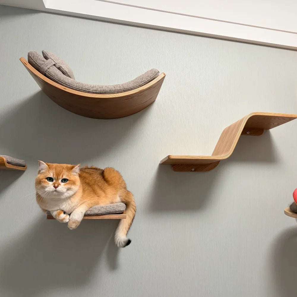 Wall Mounted Shelf Bed with Soft Cushion